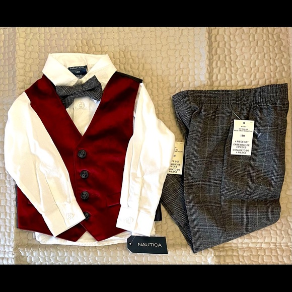 NWT Nautica 4 Piece Outfit Holiday Perfection! 18 Months - Picture 4 of 4